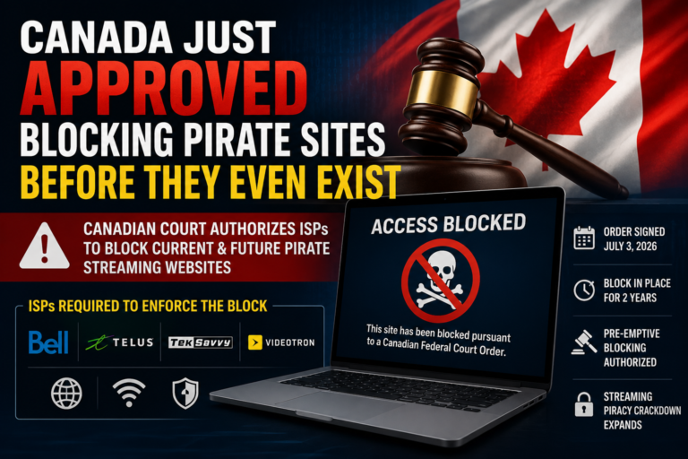 Canada Blocking Order Adds Sites Without Court Review