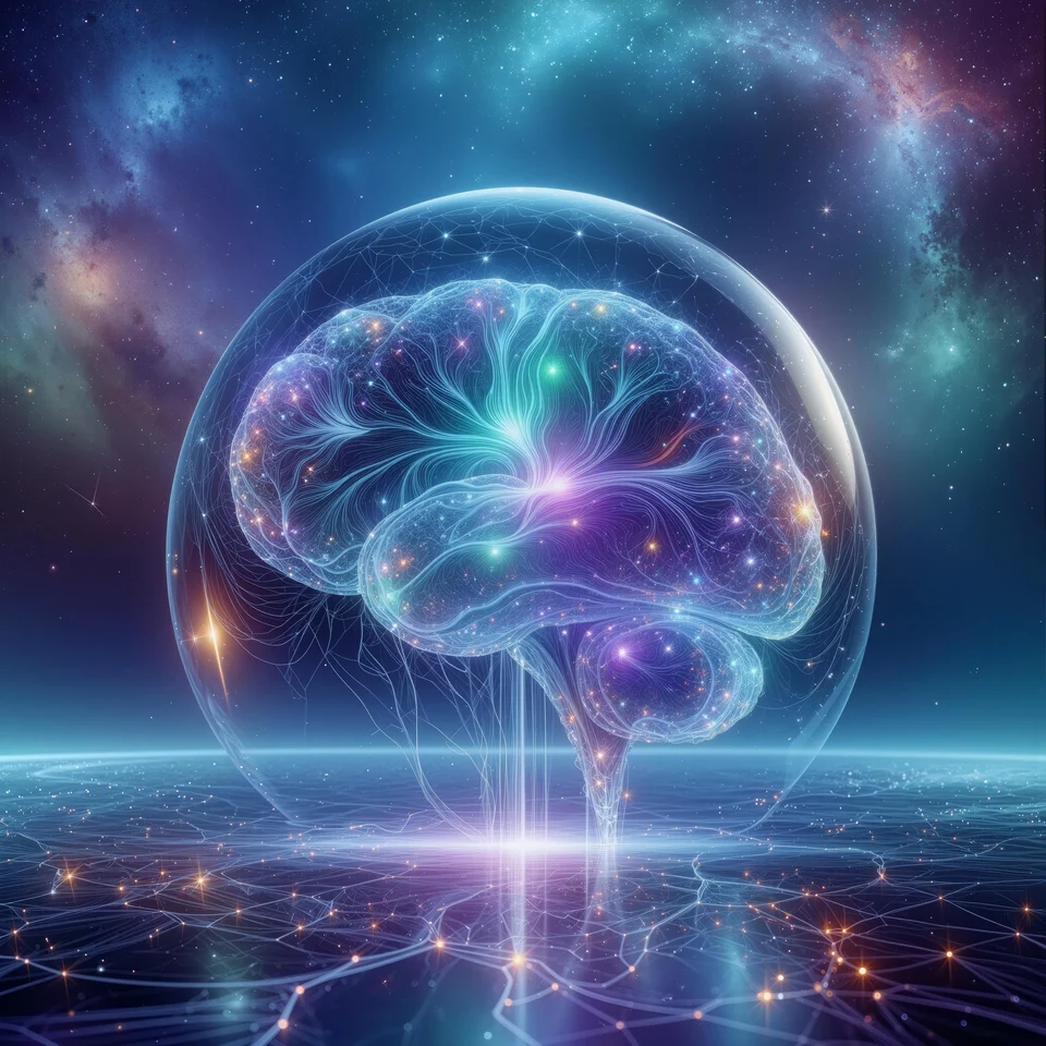 An illustration of AI-generated influence on social media.