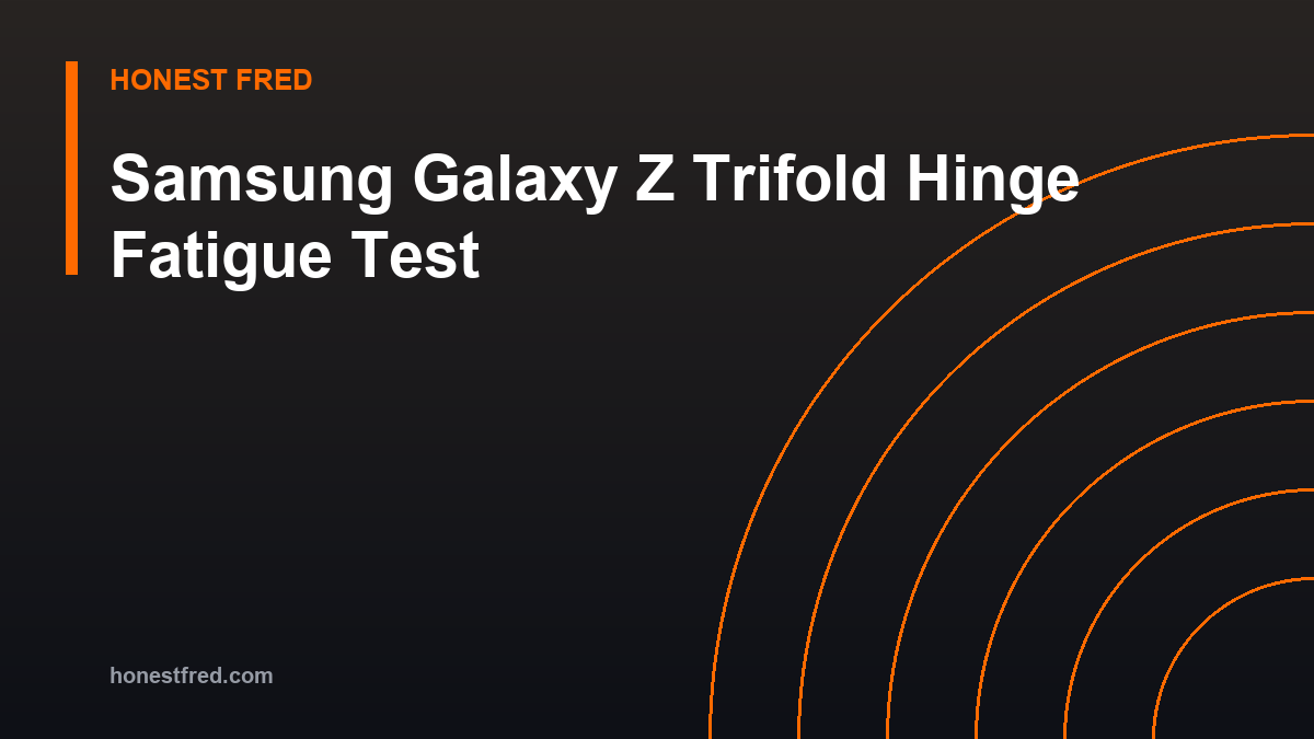 Hinge on Galaxy Z TriFold