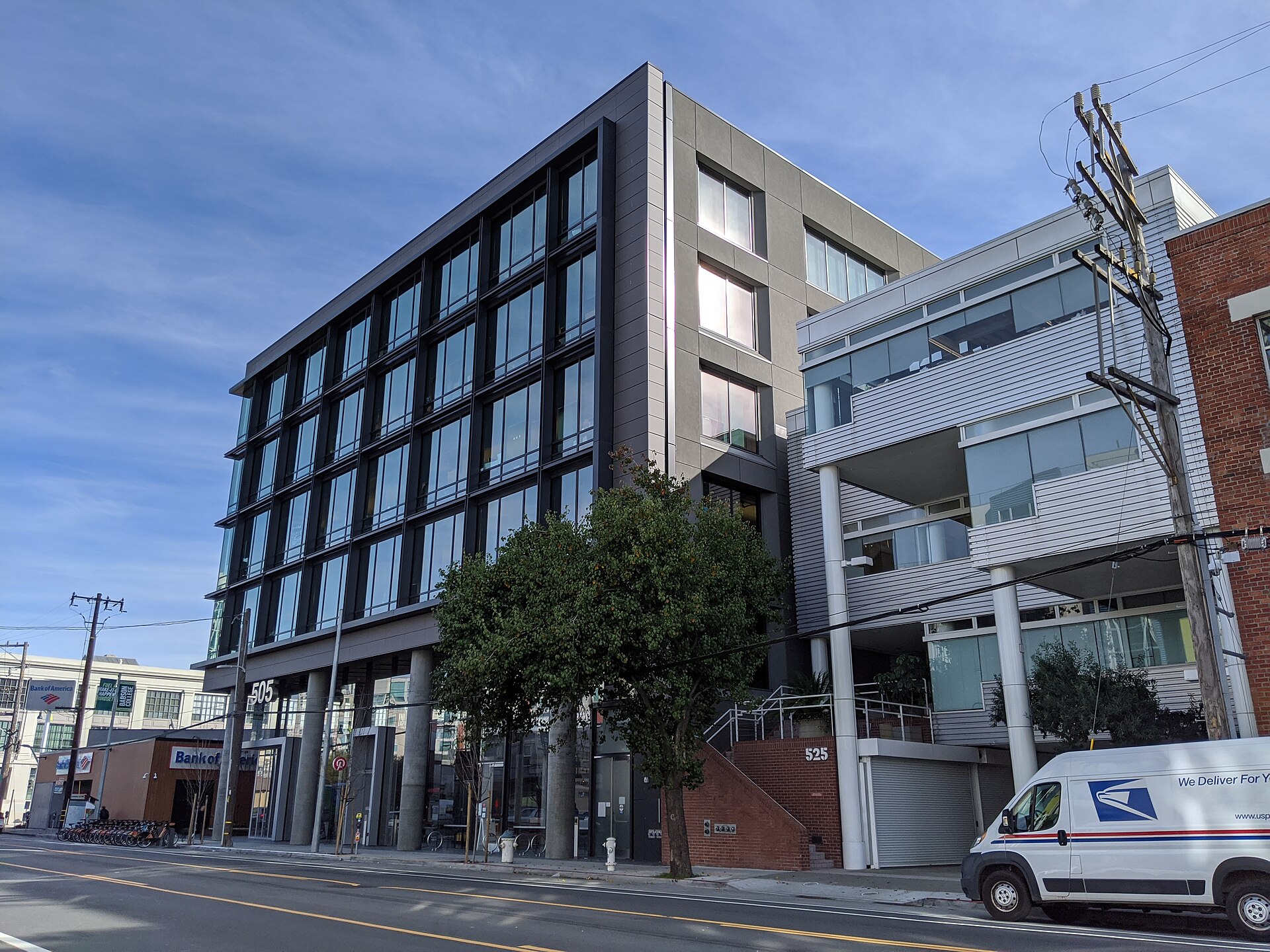 The Pinterest headquarters building in San Francisco