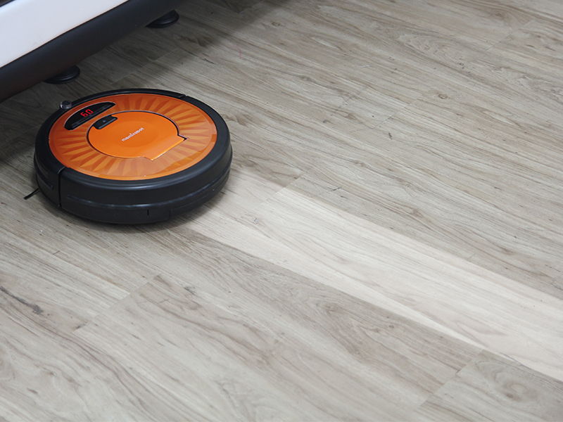 Robotic mopping vacuum cleaner